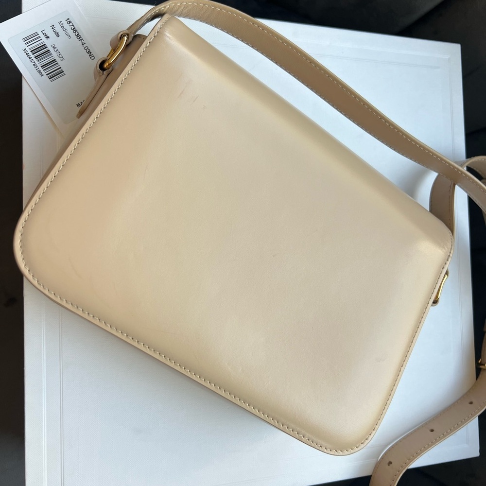 Celine Triomphe Nude Medium Bag - Picture 6 of 15